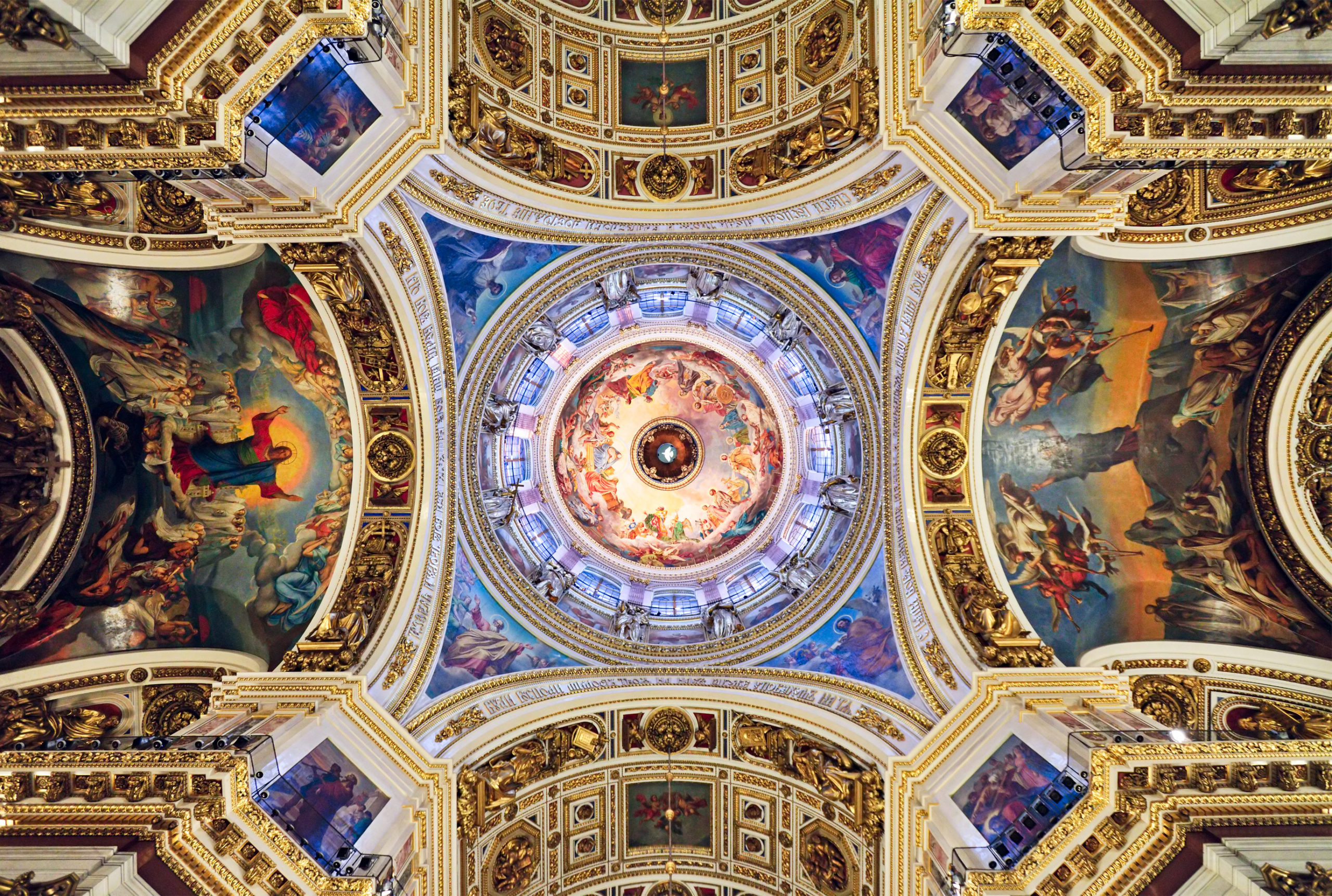 Ceiling in St. Isaac's Cathedral, St. Petersburg, Russia