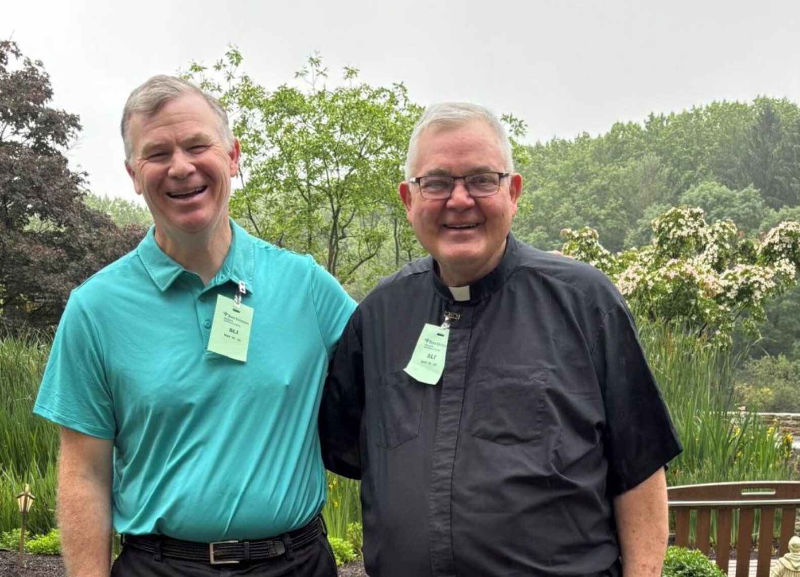 Stephen Carroll, Ph.D., LCPC, and Rev. Kenneth D. Phillips, TOR, M.S. at the recent Continuing Care workshop.