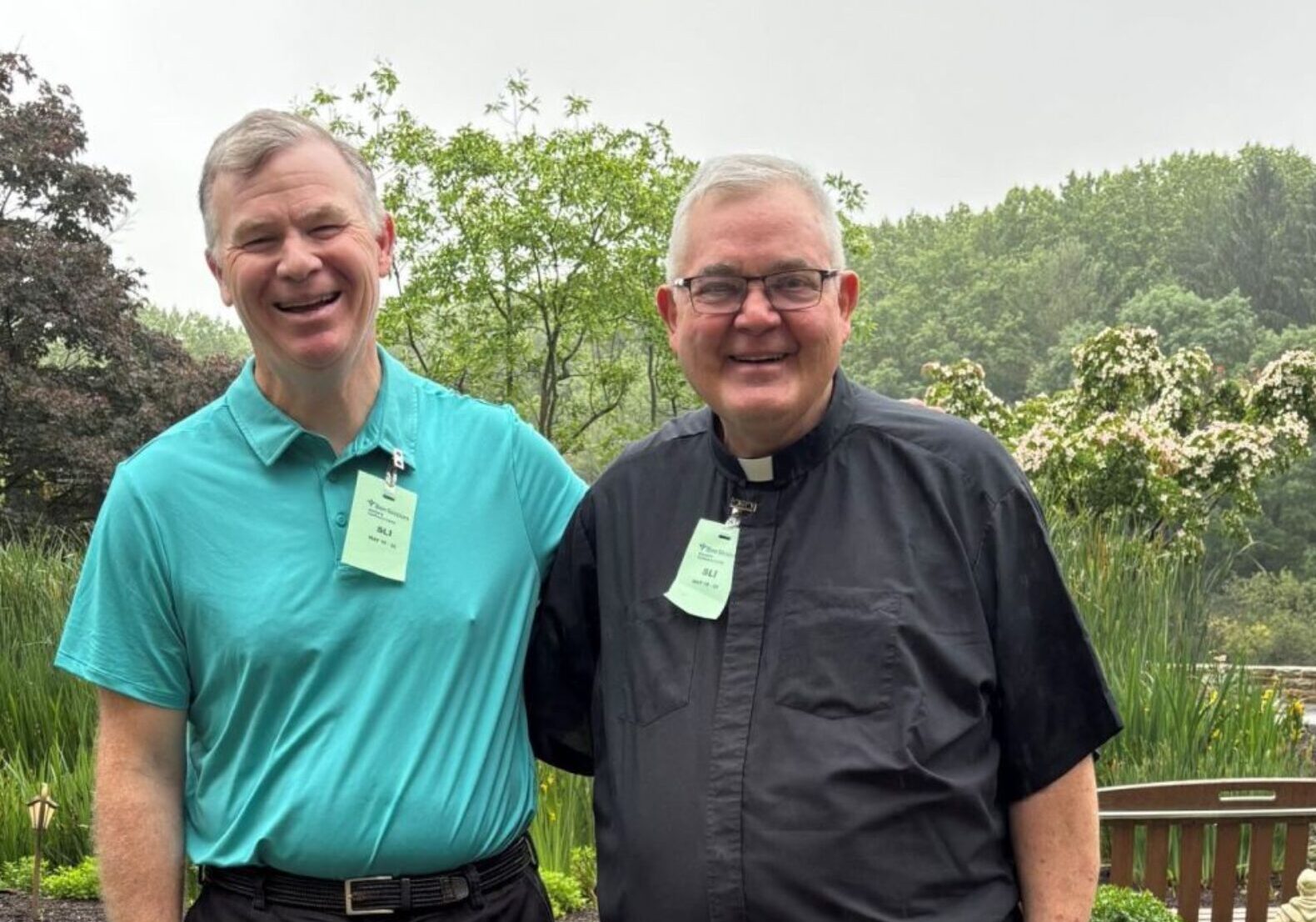 Stephen Carroll, Ph.D., LCPC, and Rev. Kenneth D. Phillips, TOR, M.S. at the recent Continuing Care workshop.