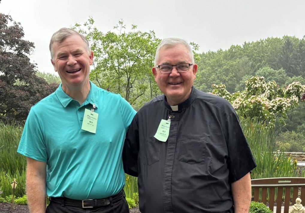 Stephen Carroll, Ph.D., LCPC, and Rev. Kenneth D. Phillips, TOR, M.S. at the recent Continuing Care workshop.