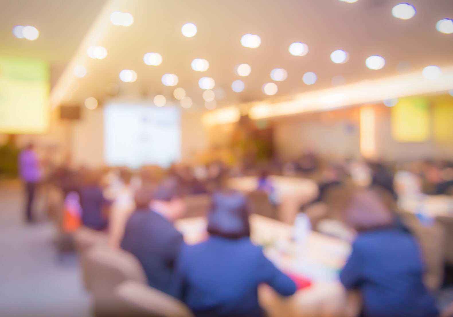 Blur of business Conference and Presentation in the conference hall.